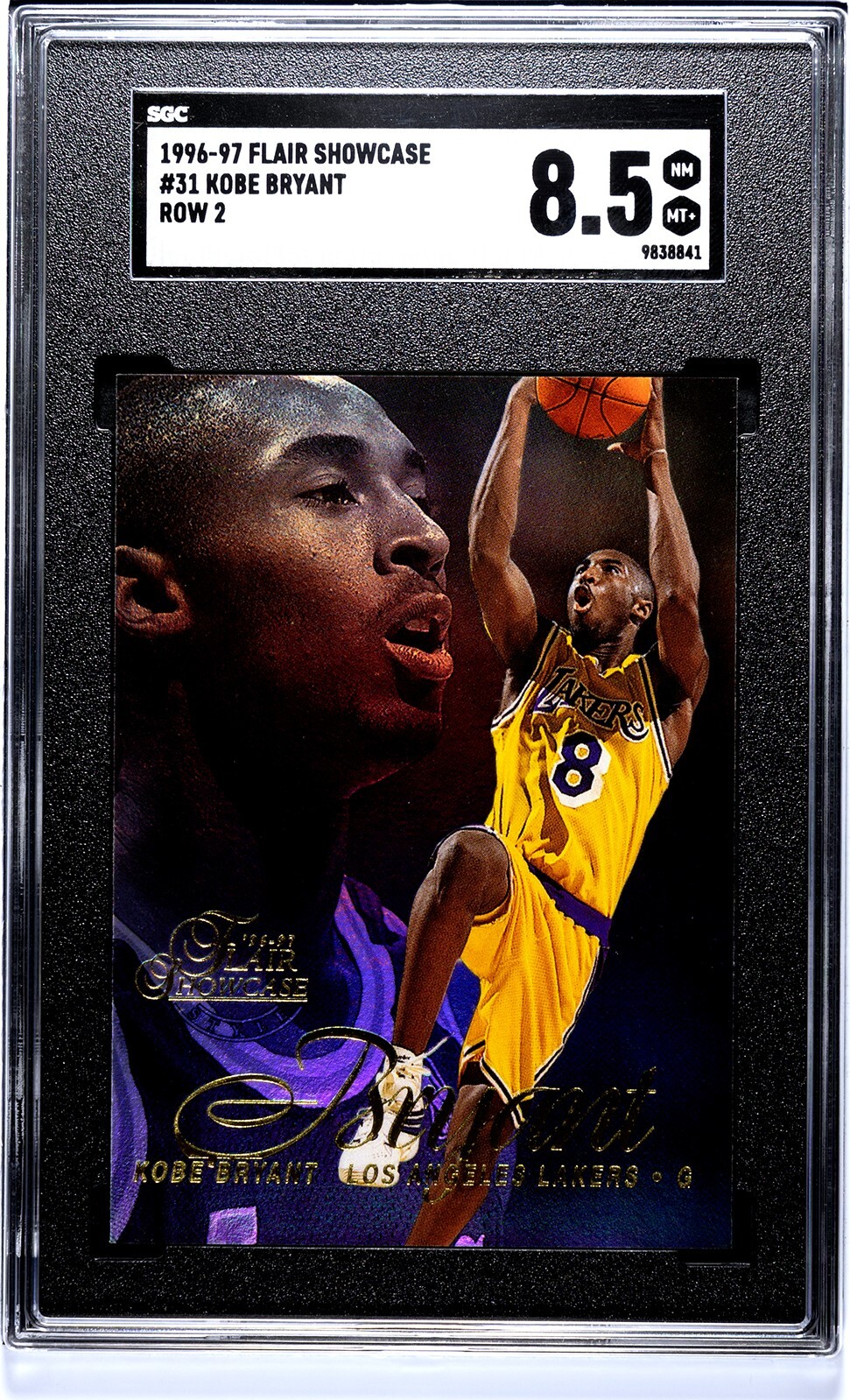 Kobe Bryant 1996 Flair Showcase #31 Row 2 Price Guide - Sports