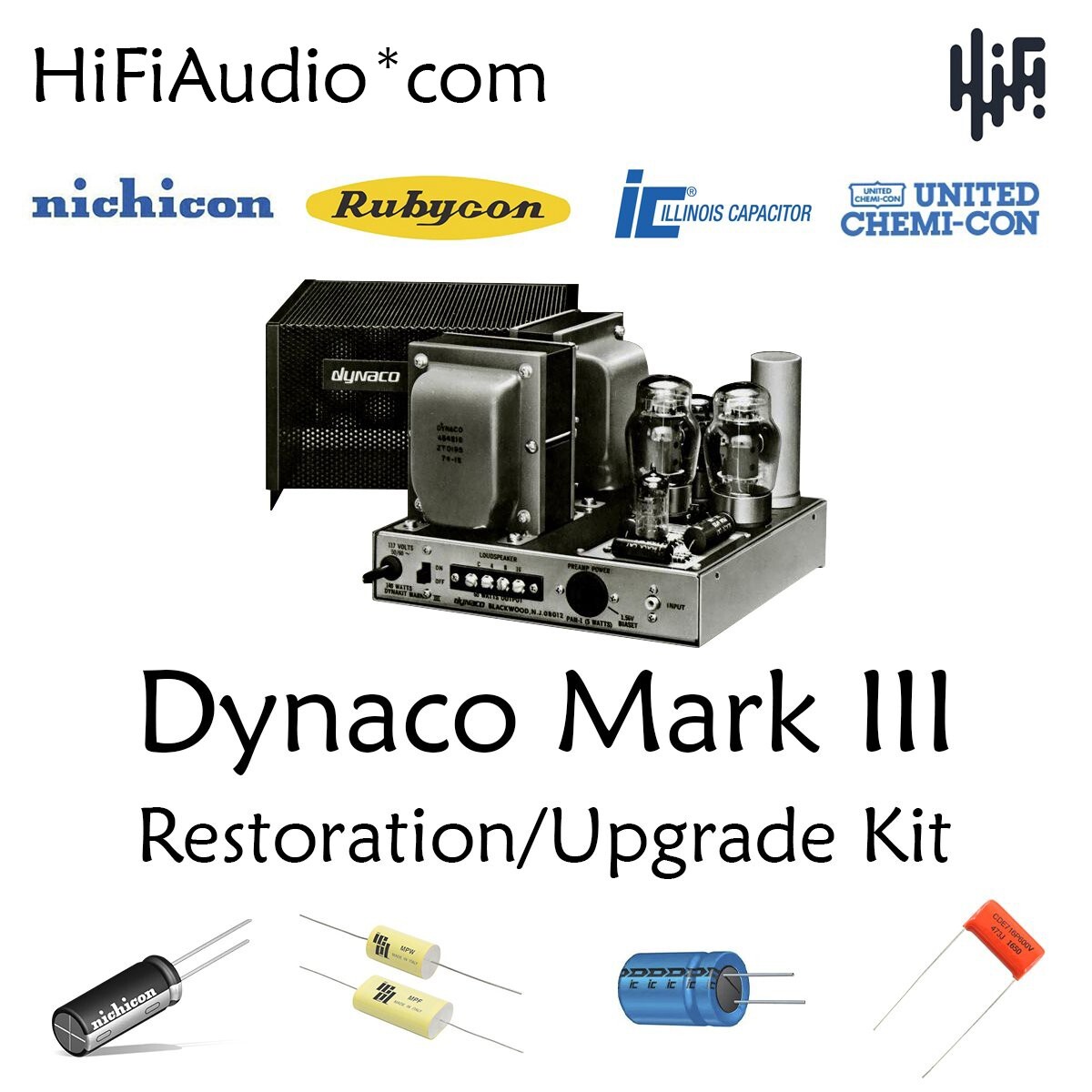 Dynaco Dynakit Mark III MKIII Tube Amp Restoration Kit repair
