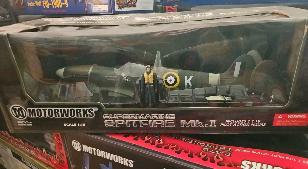 Motorworks Supermarine Spitfire Mk.I 21st Century Toys 1:18 Scale