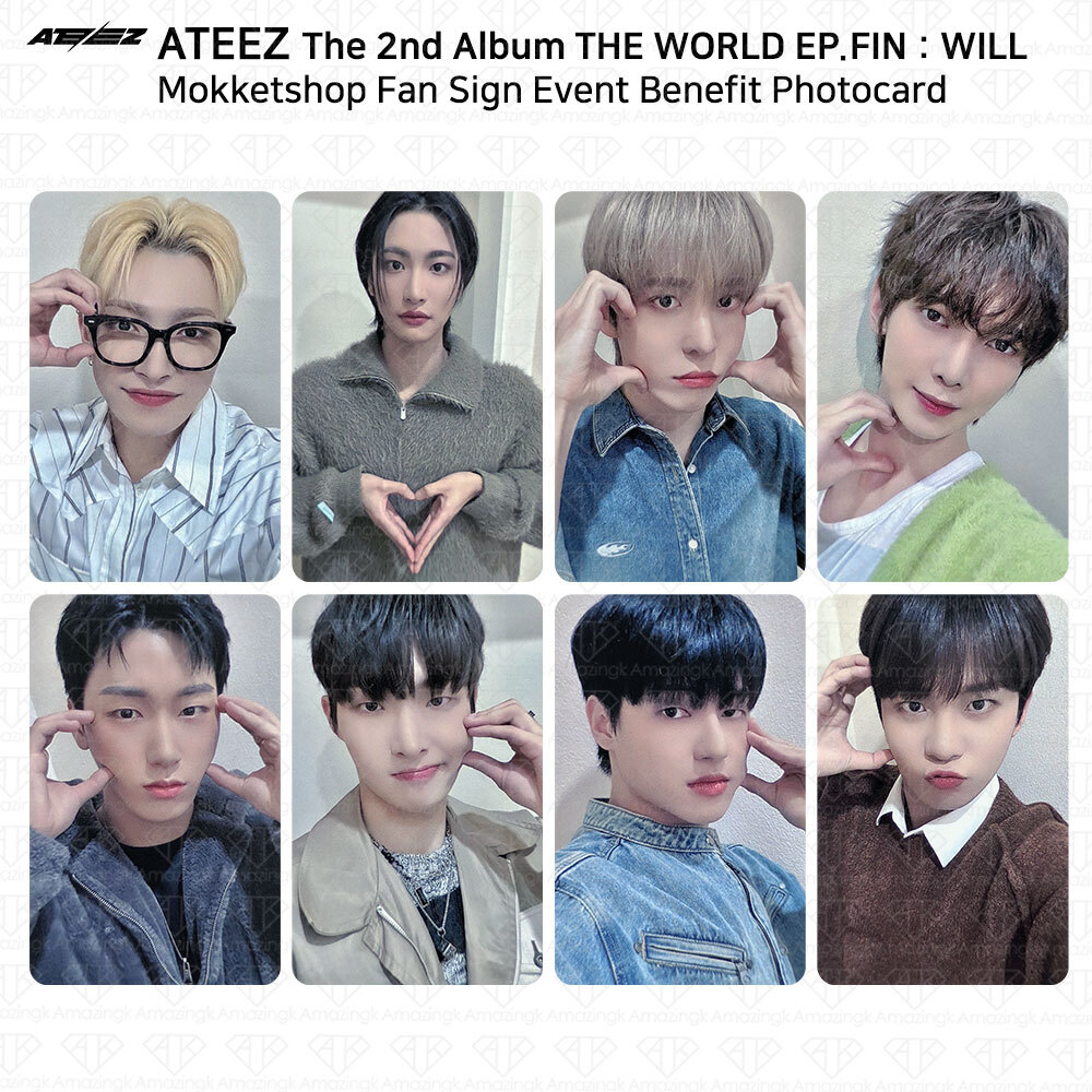 ATEEZ THE WORLD EP.FIN WILL Mokketshop Fan Sign Event Benefit