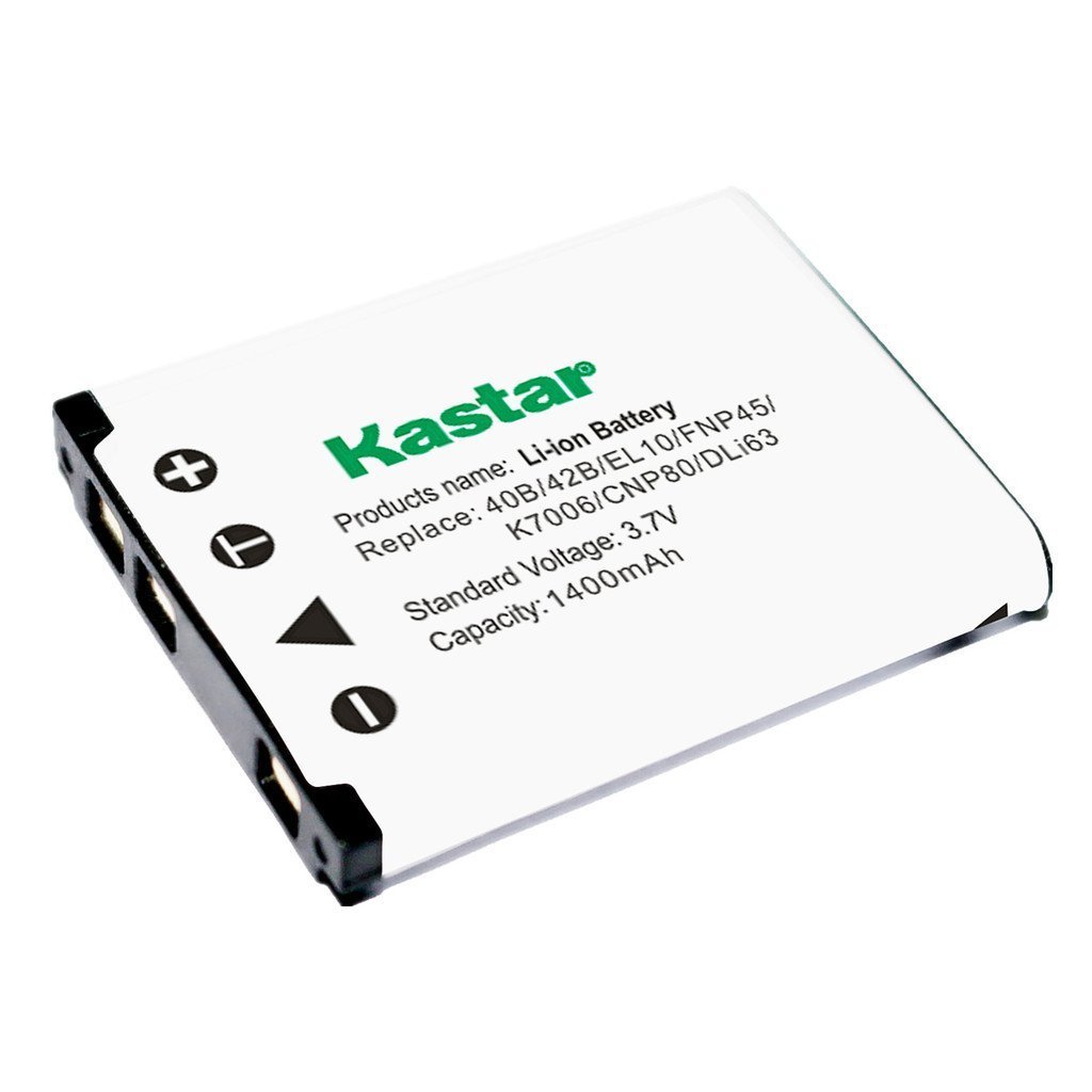1x Kastar Battery for Casio NP-80 Exilim EX-Z26 EX-Z28 EX-Z33 EX