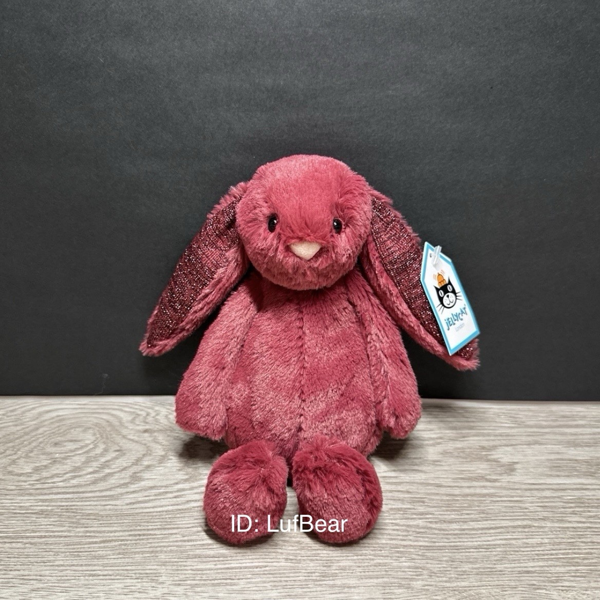 AUTHENTIC❗️Jellycat SMALL bashful sparkly Cassis bunny- NWT
