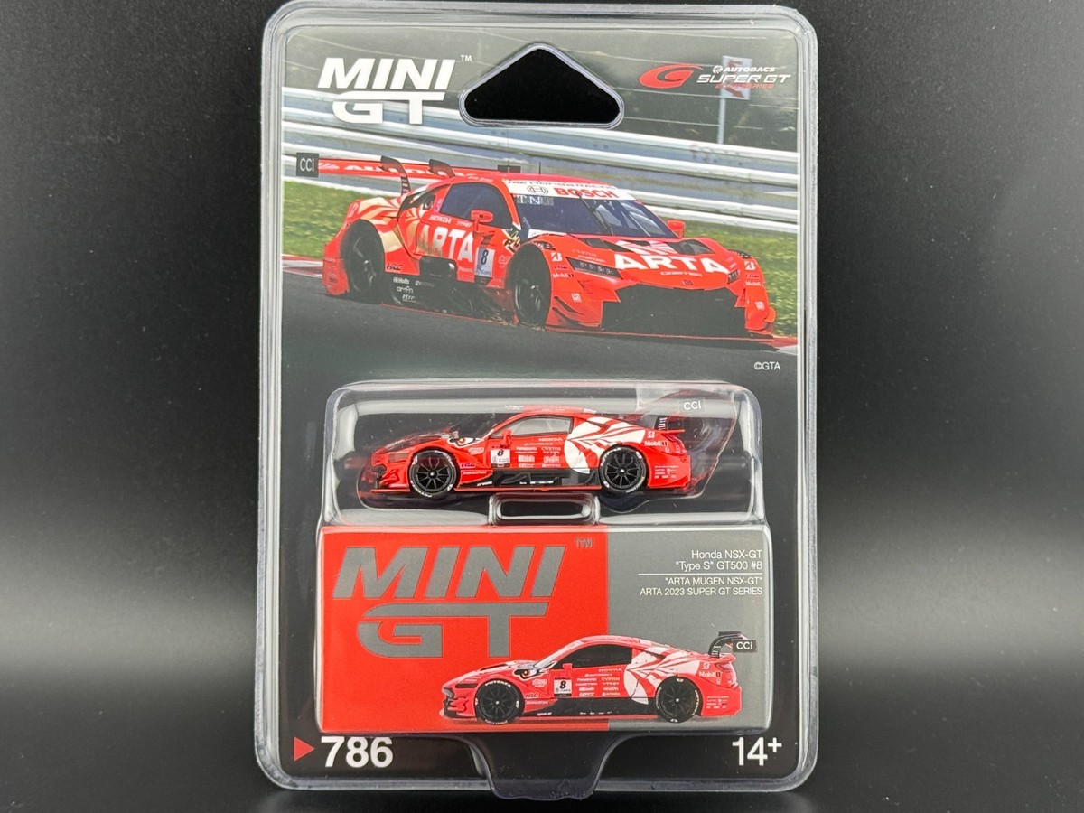 Mini GT Honda NSX-GT Type S GT500 #8 ARTA MUGEN NSX-GT #786 1/64