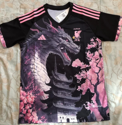 Japan Soccer Jersey Castle Blossom Sakura Dragon Concept Edition S