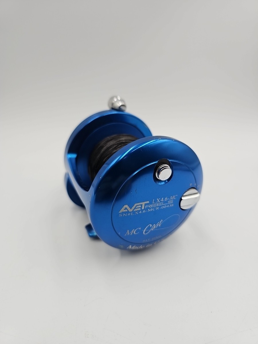 Avet Reels LX 4.6 MC (Blue) Lever Single Speed Reel W/ Glide Plate