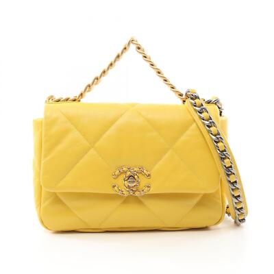 CHANEL 19 dix-neuf Matelasse 2way Shoulder Bag AS1160 Lamb leather