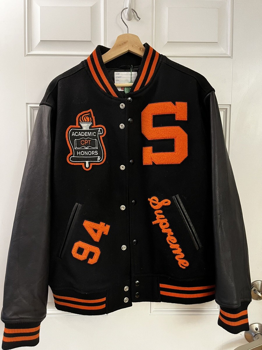 SUPREME Team Varsity Jacket 19FW Model Size-Medium Men's | eBay