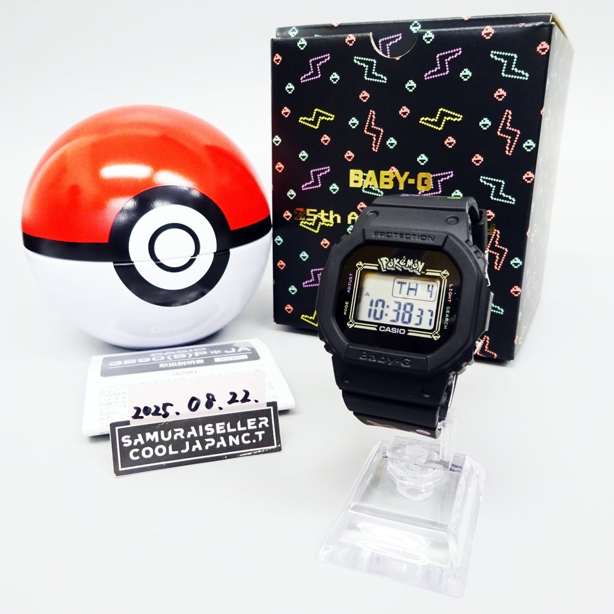 POKEMON Pikachu BABY-G 25th Anniversary Collaboration Model BGD