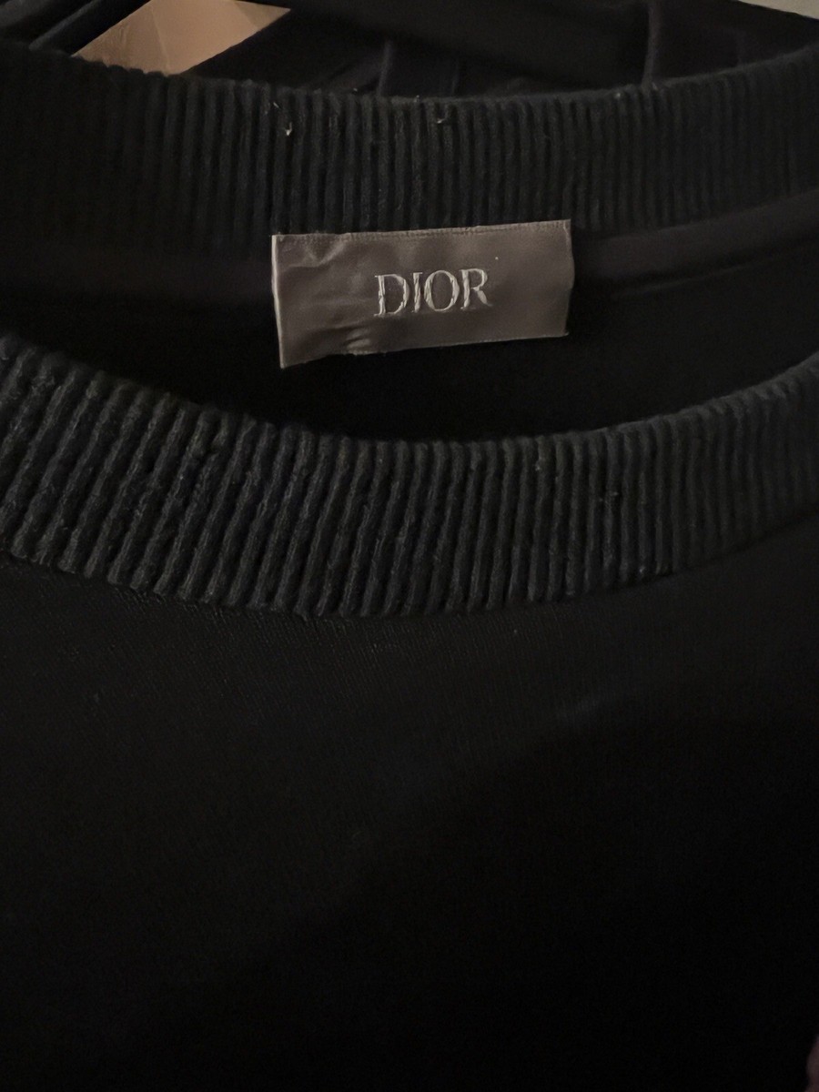 Authentic KAWS x DIOR Crewneck Sweatshirt Black Size L | eBay