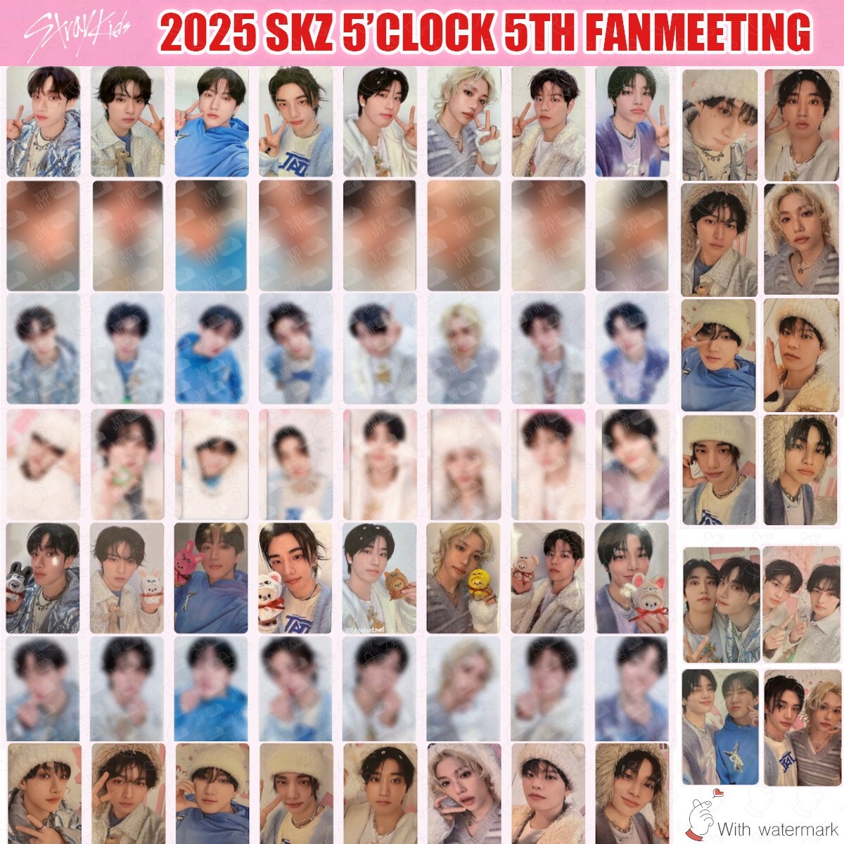STRAY KIDS SKZ 5'CLOCK 5TH FANMEETING PHOTO CARD STAYZONE MD UNIT