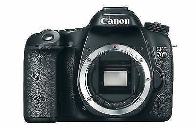Canon EOS 70D 20.2MP Digital SLR Camera - Black (Body Only) for