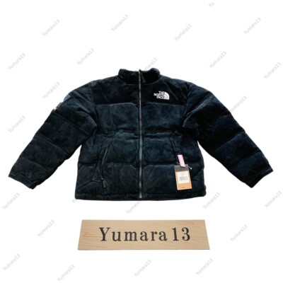 Supreme The North Face Suede Nuptse Jacket Black White Blue