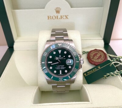 ROLEX SUBMARINER “HULK” 116610LV SUPER CLEAN 40MM GREEN DIAL
