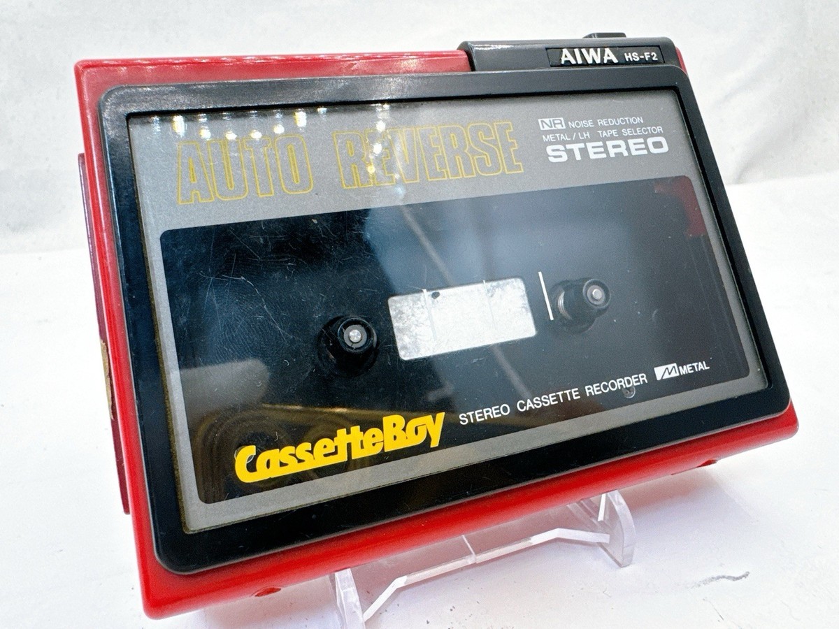 AIWA HS-F2 Red CassetteBoy Stereo Recorder Player AS-IS For repair
