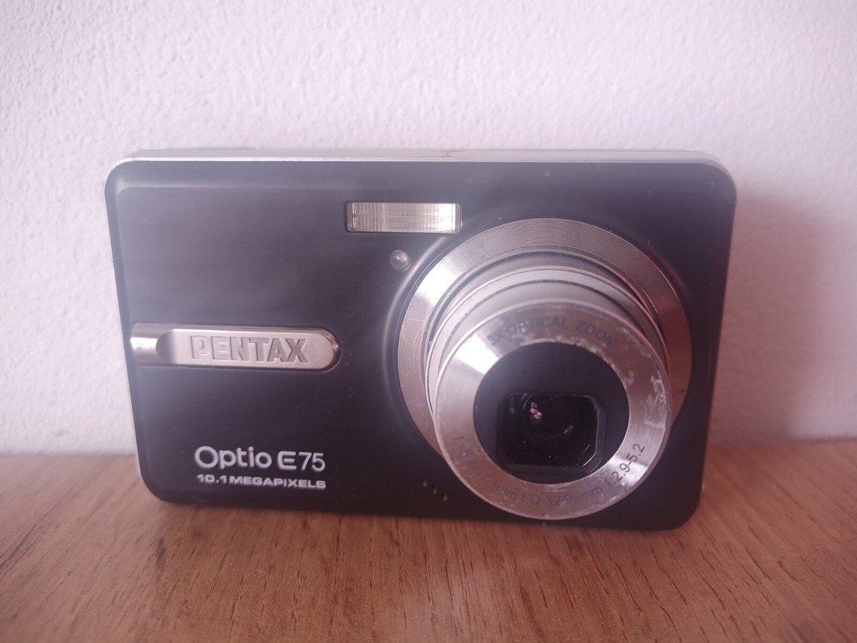 Pentax Optio E75 10.1 MP Compact Digital Camera. Black. Tested | eBay