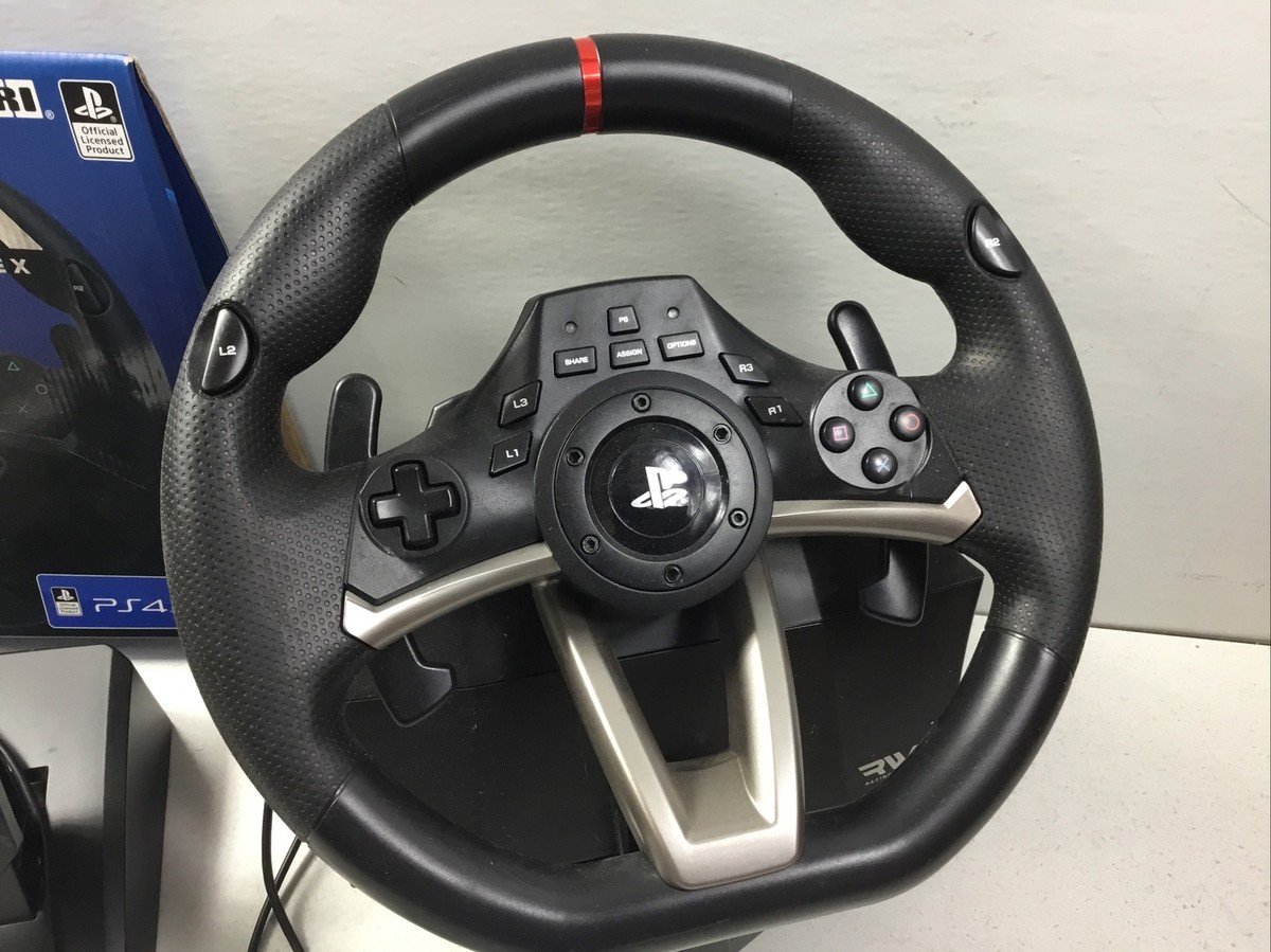 Hori RWA Racing Wheel Apex PS4-052 for PS3 & PS4 Pedals Brakes