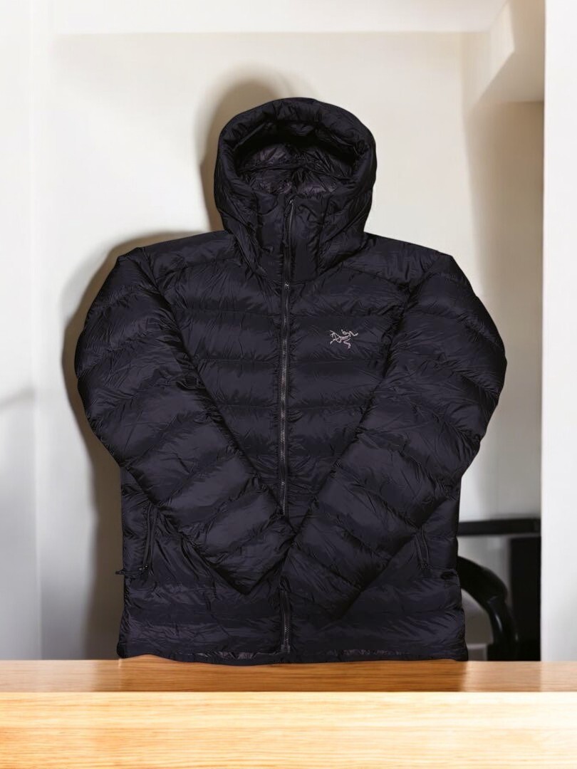 Arc'teryx Cerium SV Hoody Black Down Jacket Size L Logo Embroidery