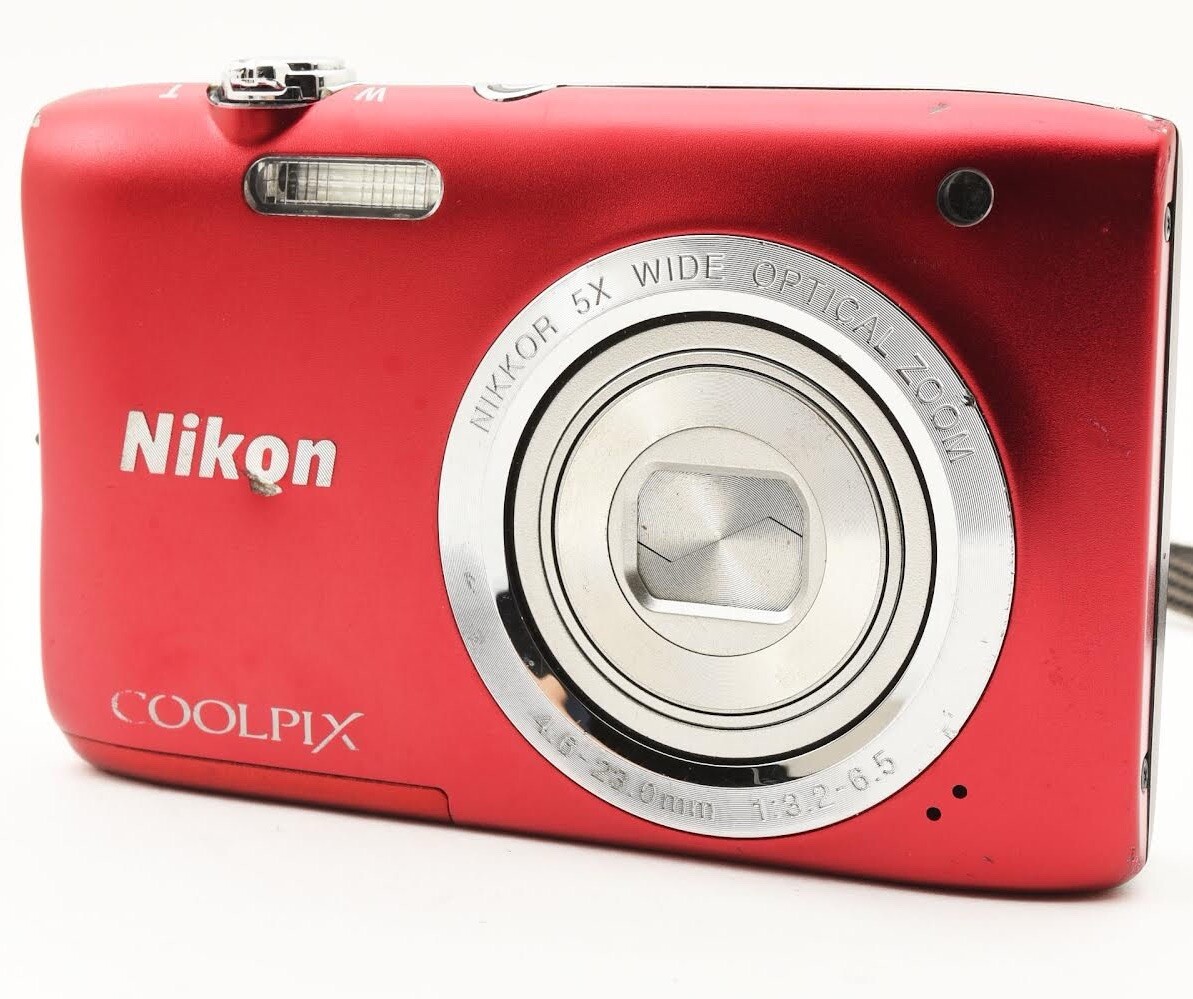 Nikon COOLPIX S2900 Digital Camera W. 5x Zoom Lens Red | eBay