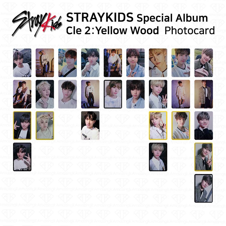 STRAY KIDS Special Album Cle 2 Yellow Wood Offcial Photocard | eBay