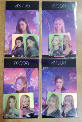 aespa Black Mamba SMTOWN OFFICIAL GOODS LENTICULAR PHOTO CARD SET