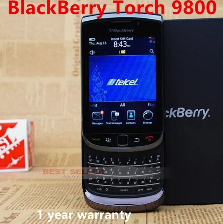 BlackBerry Torch 9800 Slider 3G GSM Unlocked 5MP 4GB Black QWERTY