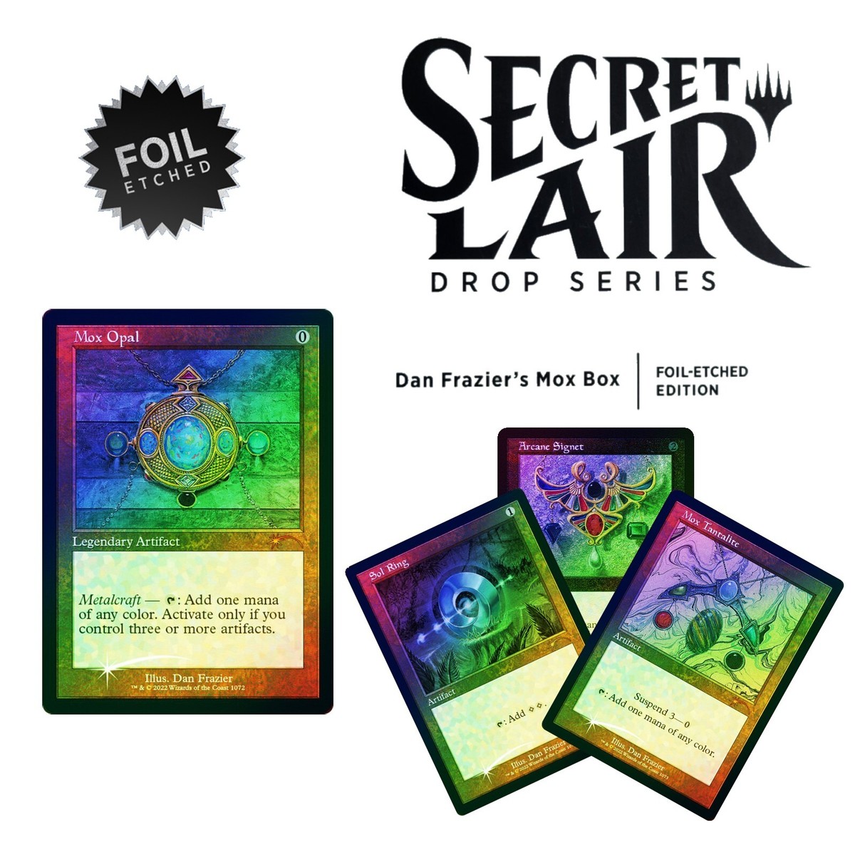 👑 Secret Lair Dan Frazier's Mox Box Etched FOIL Mox Opal