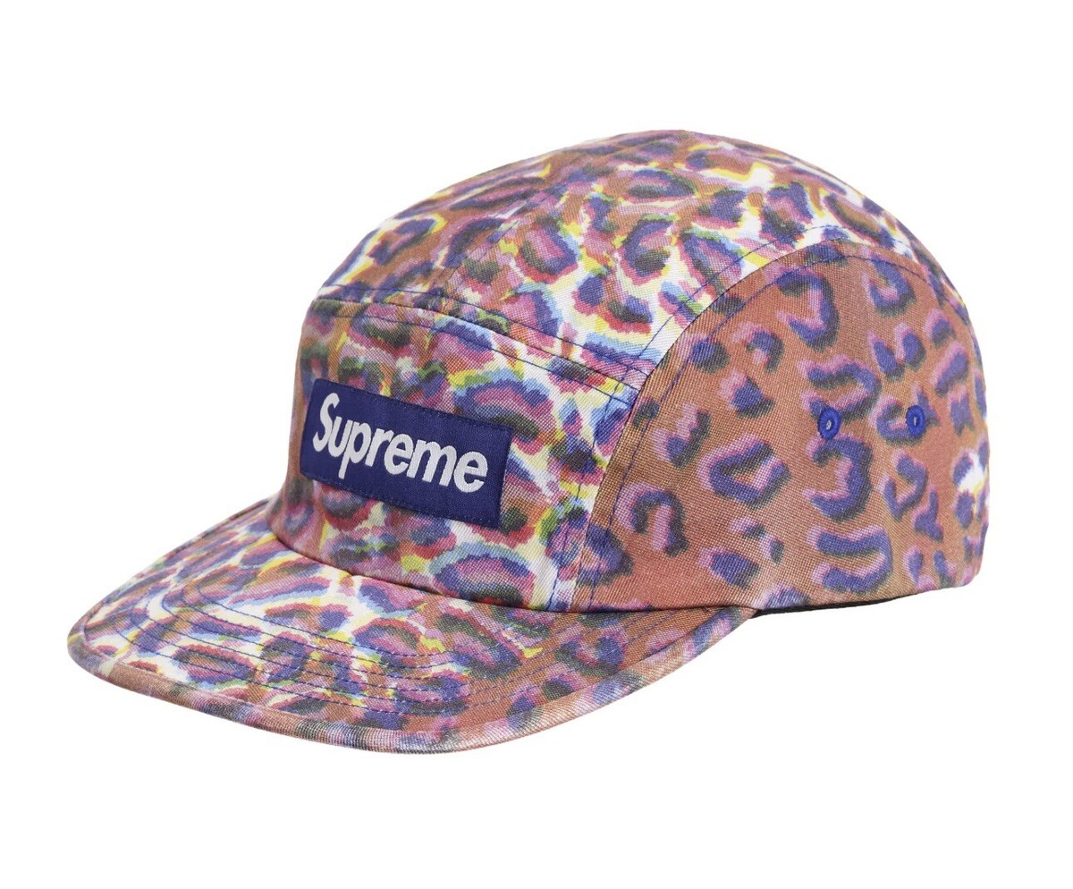 Supreme Washed Chino Twill Camp Cap Leopard FW24 Supreme New York