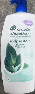 2x Head & Shoulders ANTI DANDRUFF Scalp restore Shampoo 38.8 oz