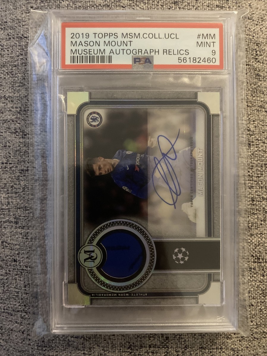 2019-20 TOPPS MUSEUM COLLECTION UEFA MASON MOUNT AUTO RELIC /199