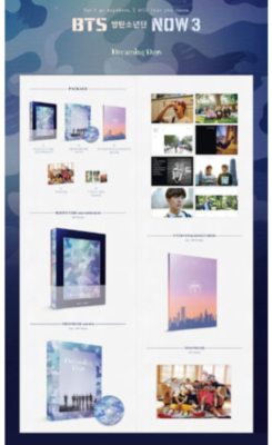 BTS Now 3 NOW3 Dreaming Days Photobook DVD+Poster+Photo Card Full