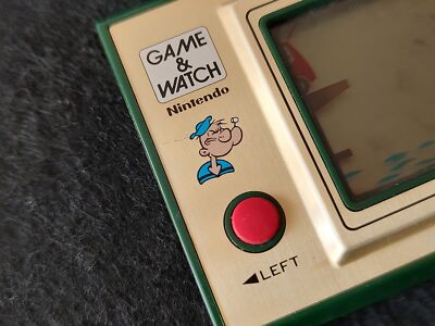 Vintage Nintendo Game & Watch POPEYE Handheld game w/Manual set