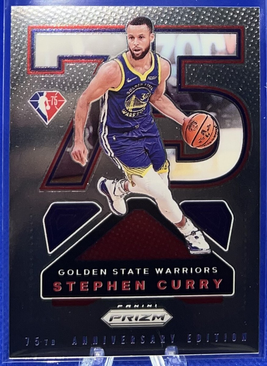 2021-22 Stephen Curry Prizm NBA 75th Anniversary Edition Logo SSP