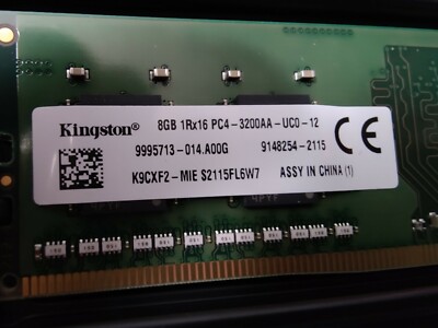 Kingston 16GB (2 x 8GB) PC4-25600 (DDR4-3200) Memory | eBay