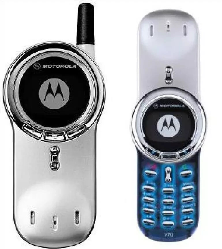 Unlocked Original Motorola V series V70 Silver Cellular Phone 2G