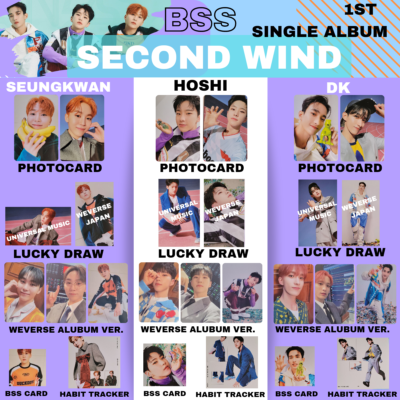 BSS SECOND WIND Photo Card 1st Single Album SEVENTEEN photocard K