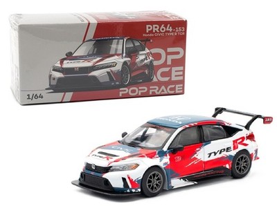 Pop Race 1:64 Honda Civic Type-R FL5 TCR PRESENTATION Diecast Car