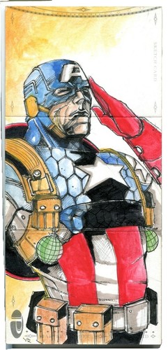 2021 Upper Deck Marvel Premier BLADE Sketch Card 1/1 James Dickson