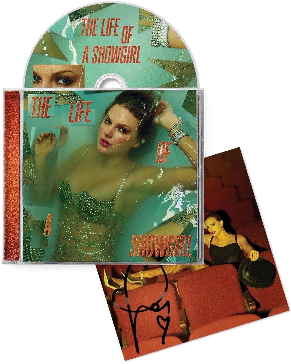 Taylor Swift Life of a Showgirl CD + Hand Signed Photo 1, 2, 3, or