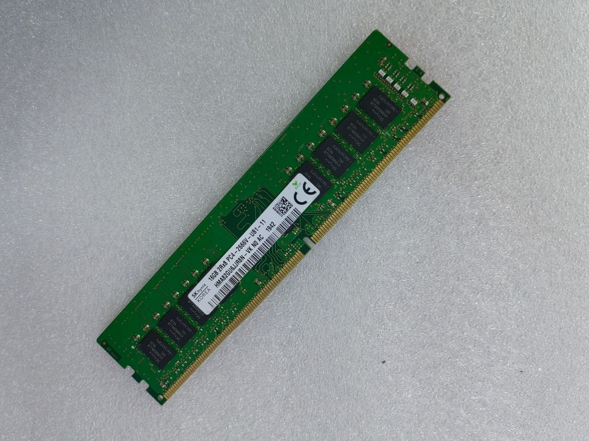 SK Hynix 16GB DDR4 2666 2Rx8 PC4-21300 HMA82GU6JJR8N-VK 288pin