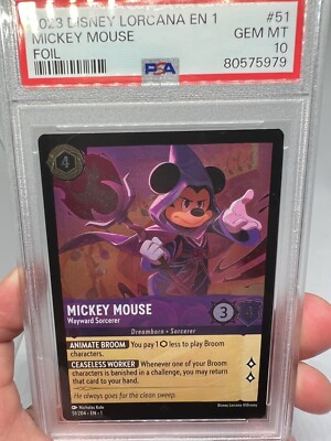 PSA 10 - Disney Lorcana Mickey Mouse 