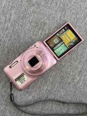 Nikon COOLPIX S6600 Pink 16.0MP Digital Camera 12X w/Battery SD