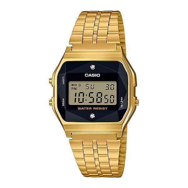 Casio Men's Diamond Series A159WGED-1 Watch Stainless Steel made