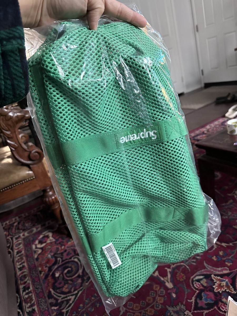 SUPREME MESH DUFFLE BAG GREEN OS SS23 WEEK 13 (100% AUTHENTIC