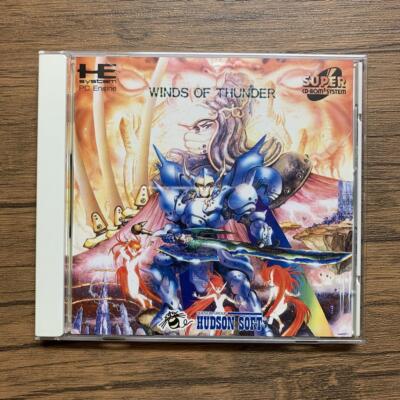 Winds Of Thunder CD-ROM NEC PC Engine PCE shooting retro game 1993