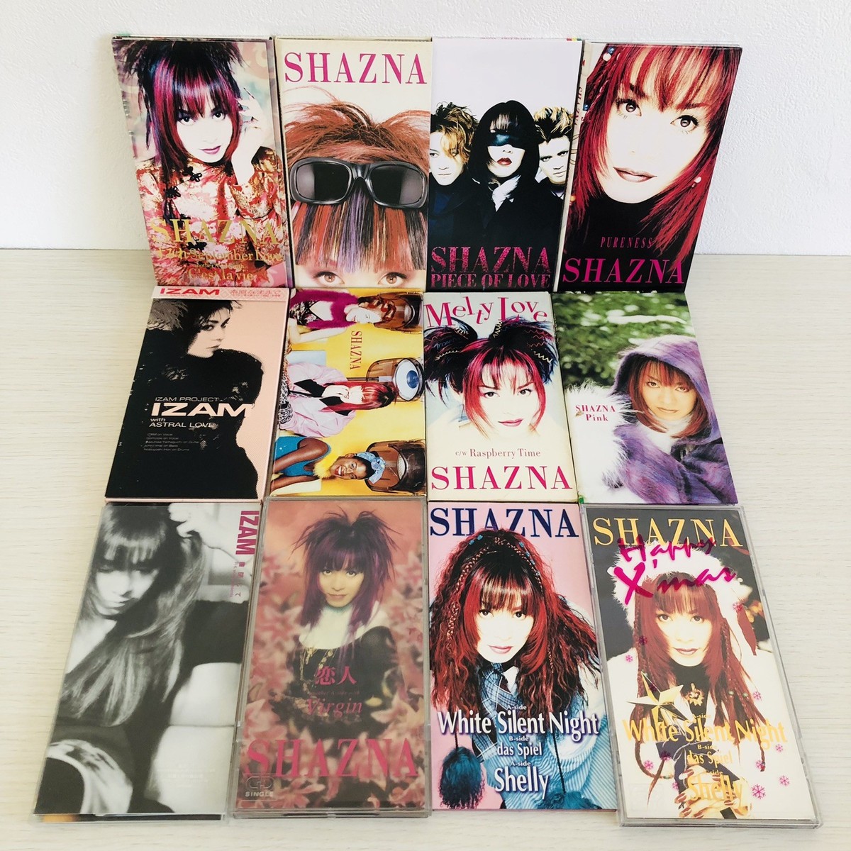 SHAZNA IZAM CD 8cm Japan set of 12 CDs Melty Love, Pink, Pirce of