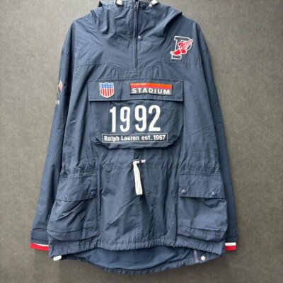POLO RALPH LAUREN Tokyo Stadium Anorak, Size L, Navy, Limited