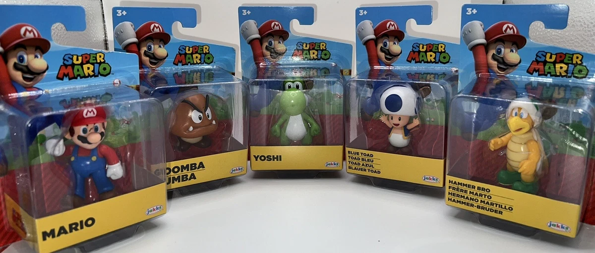 COMPLETE SET OF 5 World of Nintendo Super Mario 2.5-Inch Mario