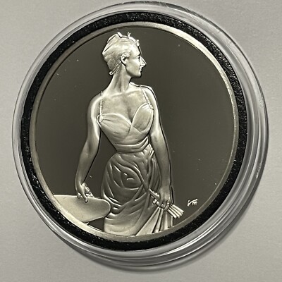 1884 Madame X John Singer Sargent Sterling Silver .925 Proof Coin