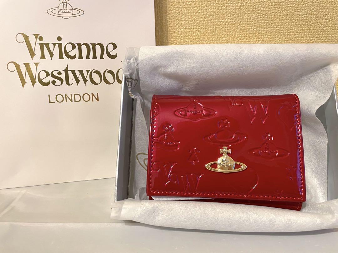 Vivienne Westwood Tri fold Wallet Red Enamel Orb | eBay