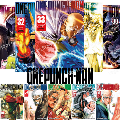 One Punch Man Manga Volume 1-33 (Half/Full Set) English Version